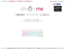 Tablet Screenshot of cronometro-online.chronme.com
