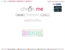 Tablet Screenshot of online-stopwatch.chronme.com